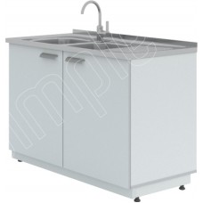 Мойка лабораторная ЛК-1200 СМС (1 раковина, 1 смеситель)