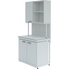Стол лабораторный с шкафом-надстройкой ЛК-1500 СН